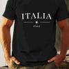 Mens Casual Tshirts with Italian Patterns and Roundneck Shortsleeved Summer Tshirts Featuring the Italian Flag Pattern