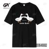 Internet Celebrity Big White Duck Funny Print Crew Neck Tshirt Mens Couple 100 Cotton Black Clothing High Quality Fashion