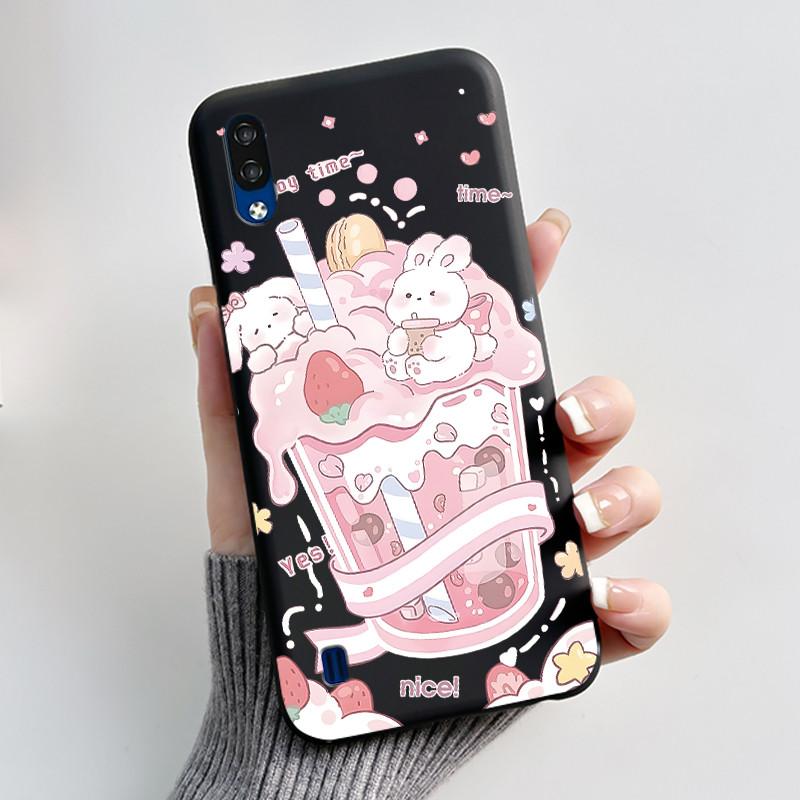 For ZTE Blade A5 2020 A7 2020 A51 Lite Case Cute Rabbit Black Soft Silicone Cover For ZTE BladeA5 BladeA7 2020 Phone Shell Case