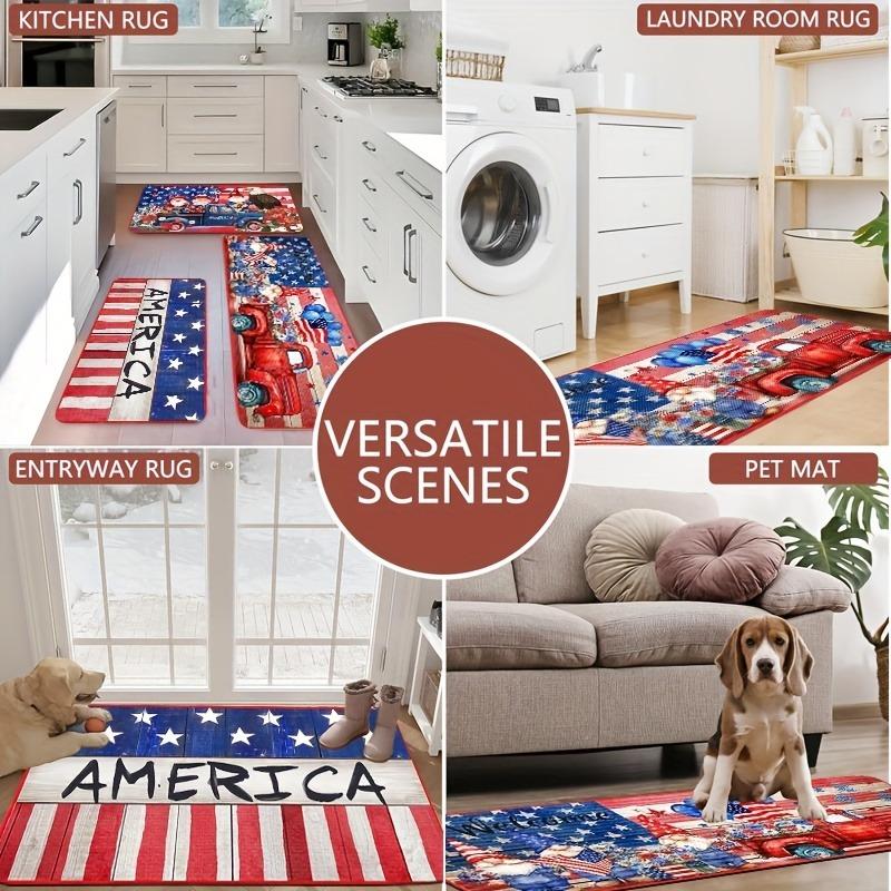 1PC Modular Flow Pattern Kitchen Rug Non-Slip Door Mat Pop design Bathroom Rug Bath Mat Carpet for Home Sink Laundry ecoreeree