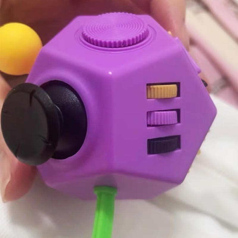 Fidgeting Cube Edc Counter Stress Ease Toys Stress Antistress Sensory Fidgeting Dice Toy For Kids Adults   Focus 12 Sides