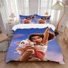3pcs Moana's Adventure Printed Quilt Set Soft and Comfortable Quilt Cover for Bedroom, Guest Room Q069
