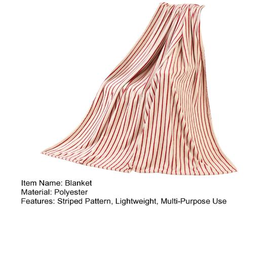 Couverture Plaid pour Enfants Super Douce Légère Chaude Housse de Canapé Fauteuil Rayée