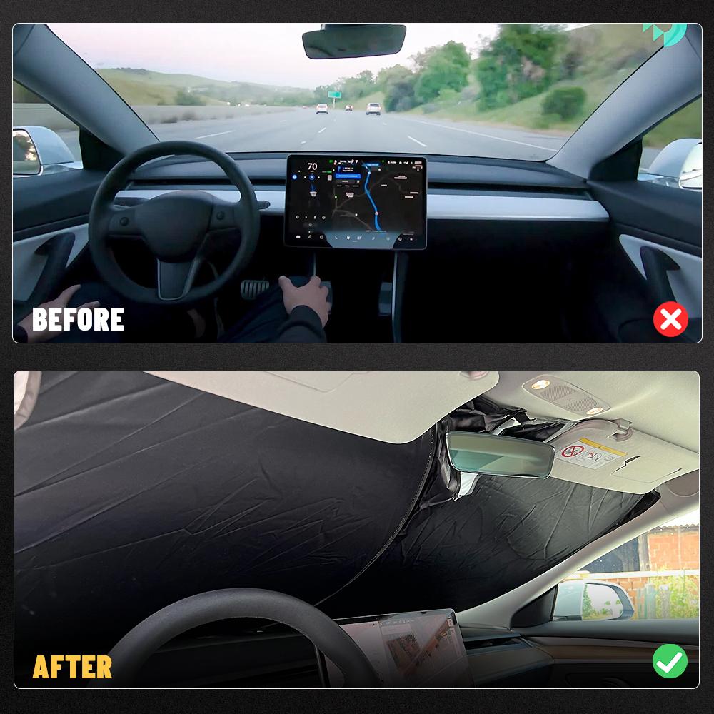 For Tesla Model Y 2022 2023 Sunshade Roof Window Insulation UV Rays Protection Sun Shade Model Y Heat Blocking