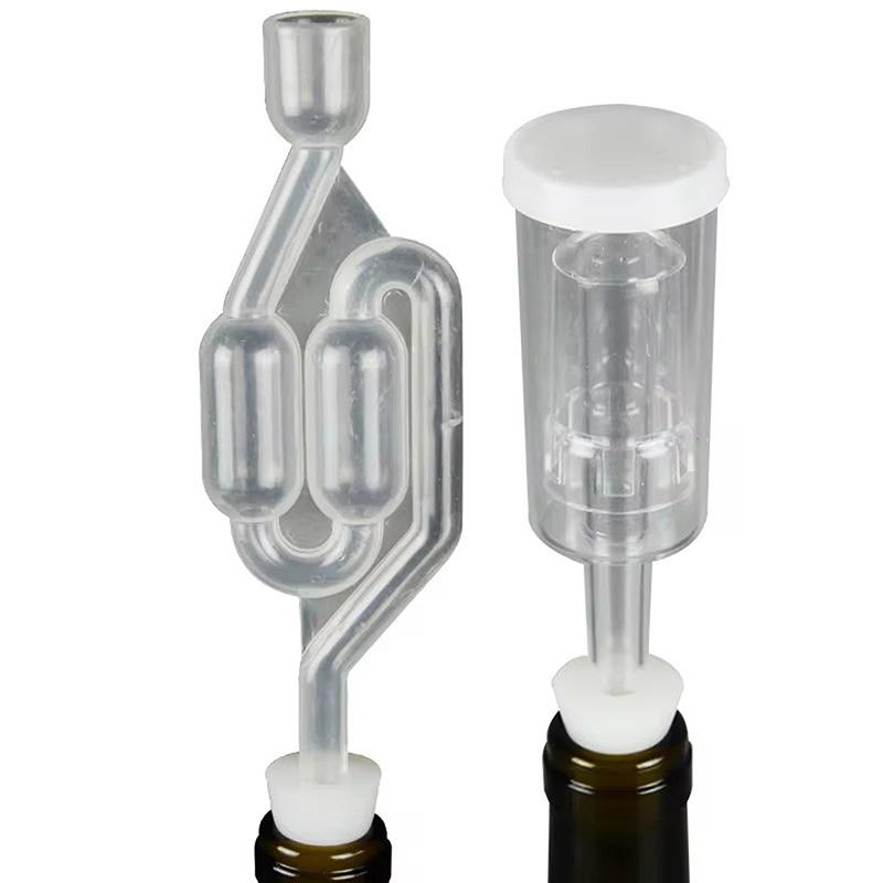 Food Grade Home Brew Wine Stoppers Conical Silicone Plug With Single Hole For Airlock Valve Bubbler Fermentation Exhaust Valve