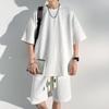 Men's Loose Fit Summer T-Shirt and Shorts Set - Plus Size Casual Trend