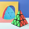 1+1 Pyraminx Cube Set Pyramid Triangle Magic Cube Bloco Especial Expert Triangle Twist Puzzle Block, quebra-cabeças populares coreanos