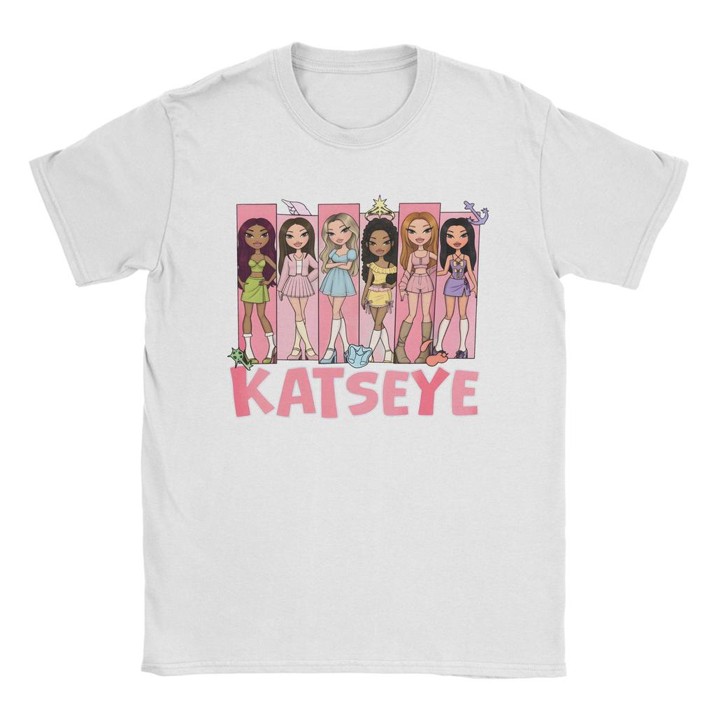 Unisex Unisex Katseye Kpop Idol T Shirt Korea Music 100 Cotton Tops Creative Short Sleeve Round Neck Tees Gift Idea Tshirts