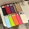 Orange Silicone Minimalist Phone Case for Iphone 17 Air 16 Pro Max 15 Plus 14 Pro 13 12 11 Xr X Xs 17Pro Max Frosted Protective Shockproof Phone Cover