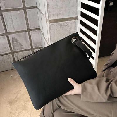 Korean Version Women's Handbag Simple and Versatile Envelope Bag Personalized and Fashionable Wrist Bag File Bag Large Capacity Handbag