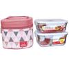 Portable Heat-Resistant Glass Lunch Box Set