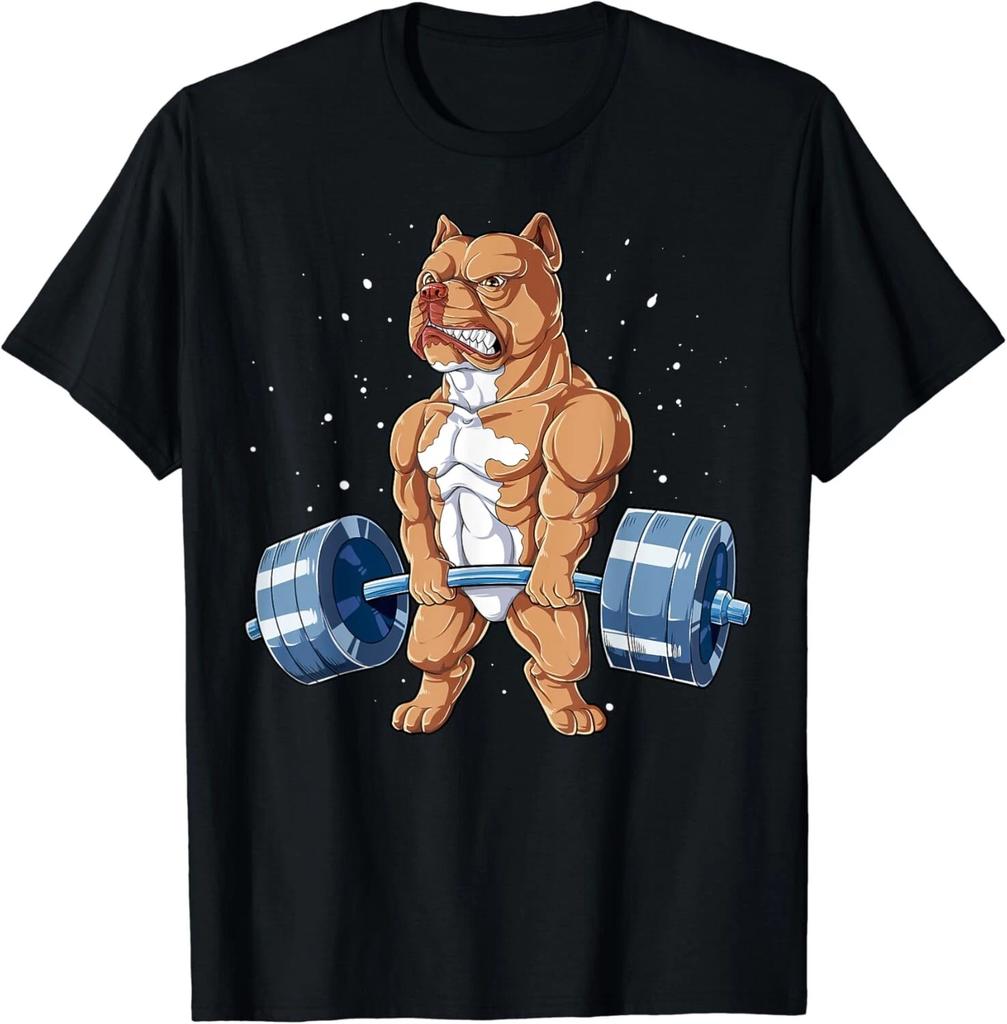 Pit Bull Gewichtheben Lustig Kreuzheben Männer Fitnessstudio Fitness Geschenk Unisex T-Shirt