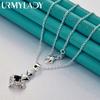URMYLADY 925 Sterling Silver Heart Of The Sea Pendant Necklace For Women Wedding Fashion Jewelry