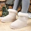 Women Snow Boots 2025 Winter New Plush Platform Shoes Outdoor Warm Boots Women Comfortable Retro Solid Women Shoes