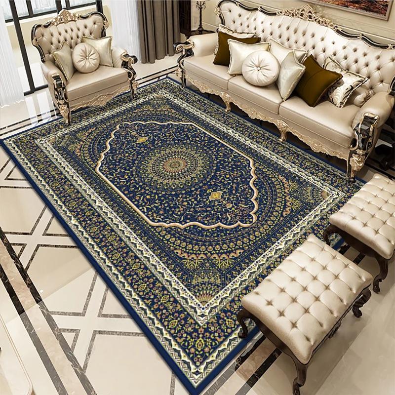 Ethnic Style Carpet Living Room Coffee Table Carpet Large Area Bedroom Retro Bohemian Underfloor Mat Floor Mat Rug