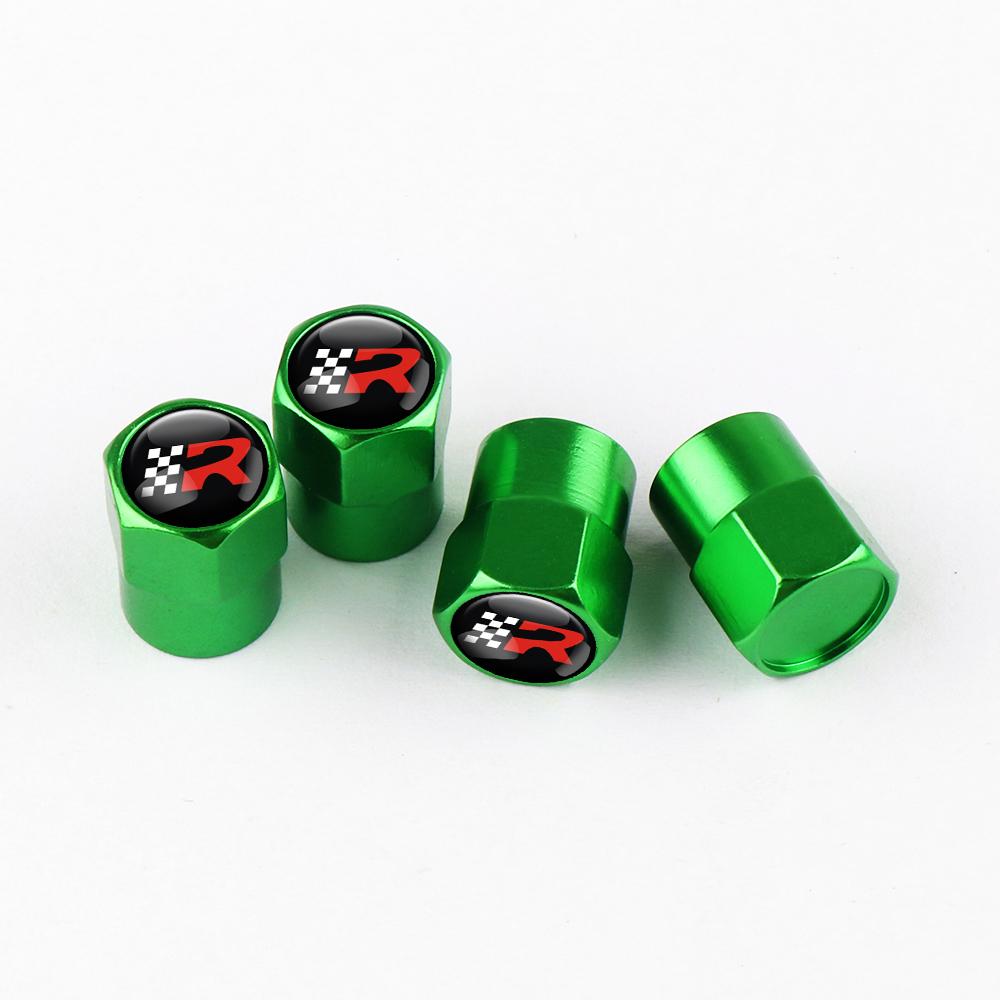 4Pcs Metal Car Styling 3D Wheel Tire Valve Caps Stem Cover Accessories For Seat FR Cupra Tarraco Ateca Toledo Leon Ibiza Cordoba WFZ1