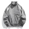 Stand-up Collar Jacket Spring and Autumn Men's and Women's Hong Kong Style Trend Contrasting Color Loose Baseball Jacket