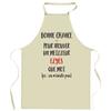 Tablier de cuisine - Elyès «Ça n'existe pas» - Impression bretonne - Coton résistant - Imprimé en France