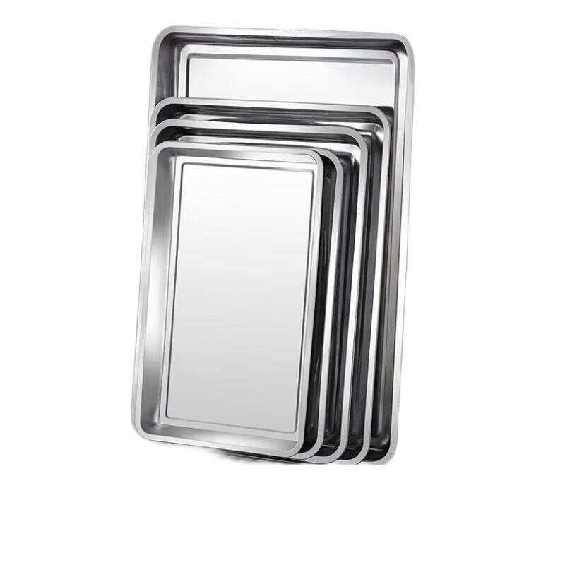 Stainless Steel Deep Rectangular Tray