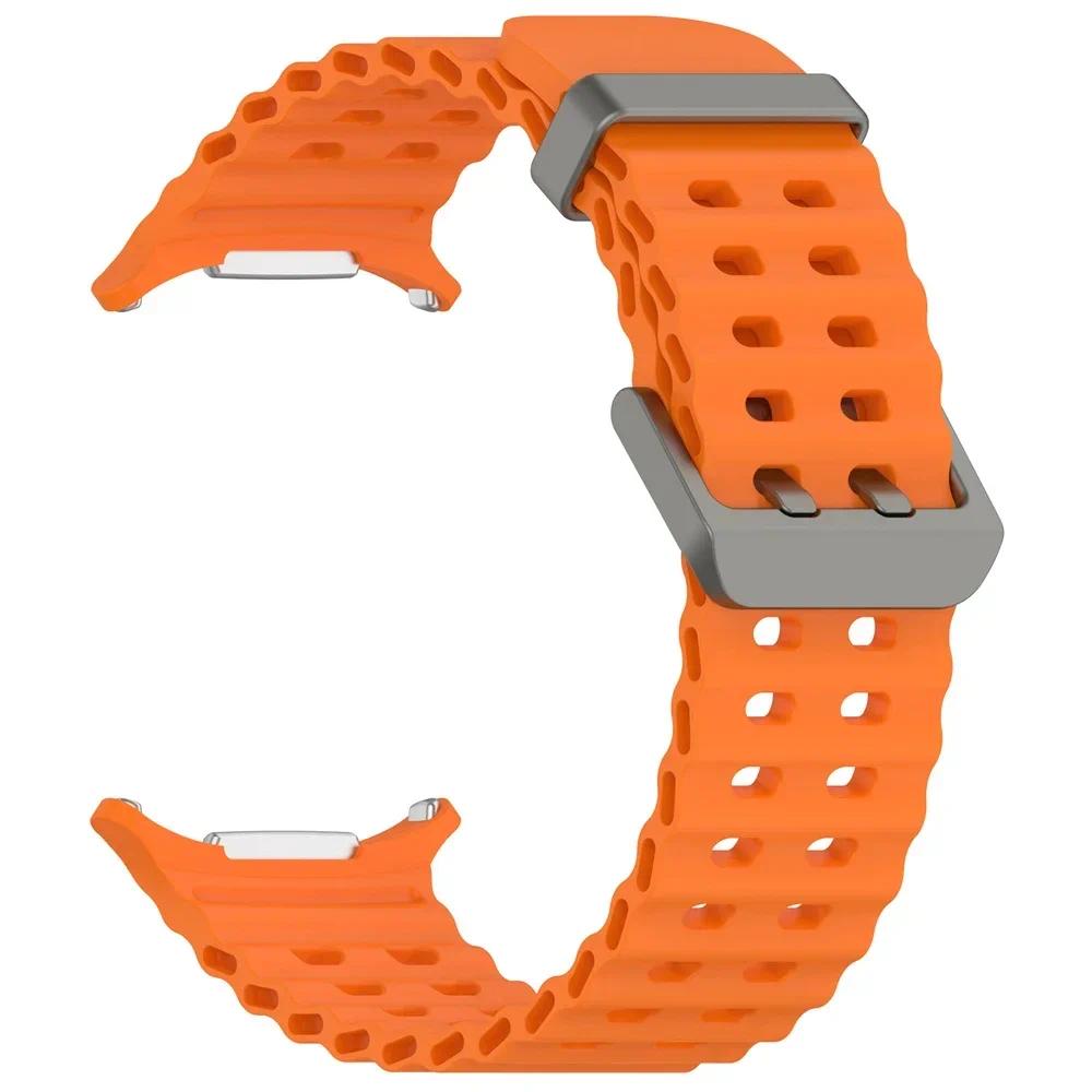 Straps Silicone Strap For Samsung Galaxy Watch Ultra Band Watch 7 Ultra 47mm Bracelet Replacement Correa SM-L705 Belt Watchbands