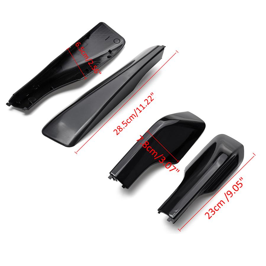 For 2001-2005 Toyota RAV4 4Pcs Car Roof Rack Cover Side Rail End Shell Black ABS