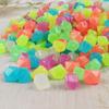 50Pcs Outdoor Luminous Stones Glow In Dark Garden Pebbles Fish Tank Decoration