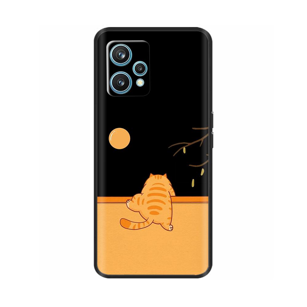 For Realme 9 Pro Plus Case Funny Soft Silicone Phone Cover For Realme 9 4G Case Black Shockproof Bumper Shells For Realme 9 Pro+