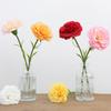 Single Stem Artificial Carnation Silk Flower, Real Touch Fake Blooms for Wedding Home Decor, Floral Arrangement