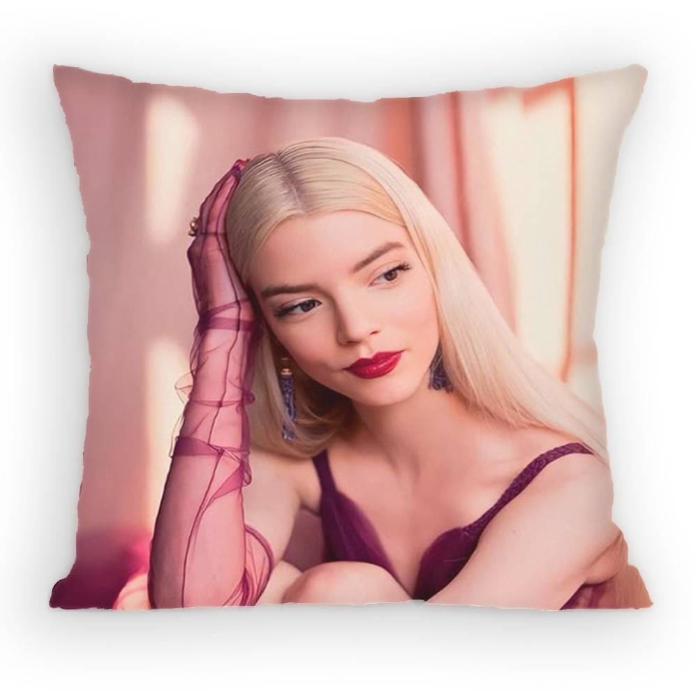 Actor AAnya TTaylor JJoy Pillow Case Sofa Living Room for Bedroom Car Headboard Backrest Cushion Square Cushion Nap Time