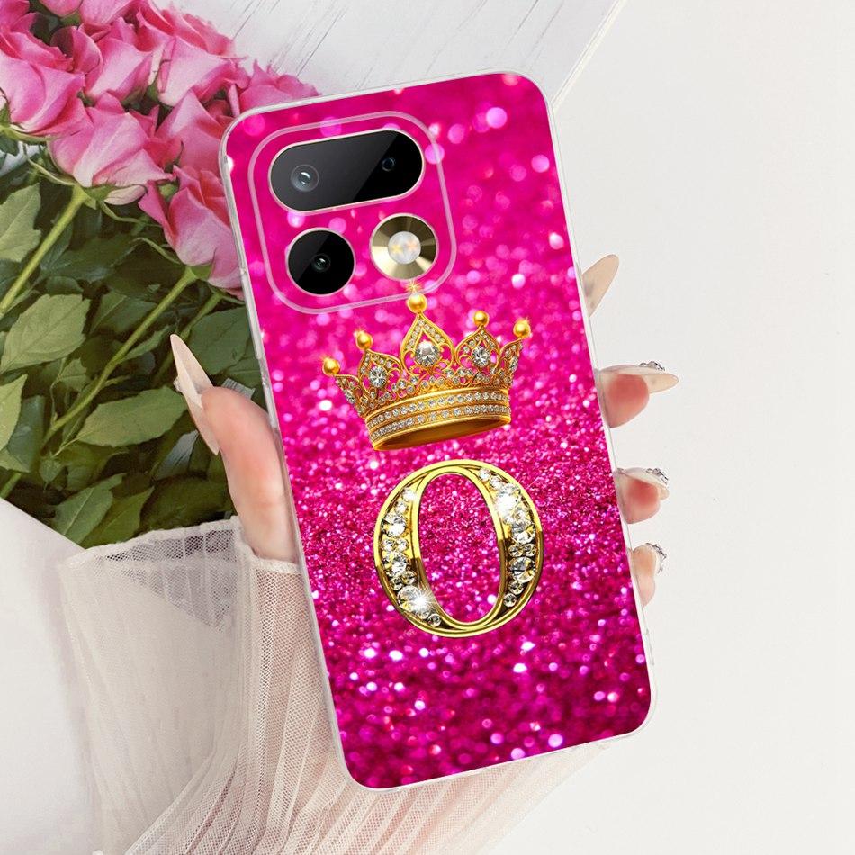 For Realme 16 Pro+ 16Pro Fashion Crown Letter Phone Case For Realme 16 Pro Plus 5G Soft Silicone TPU Cases