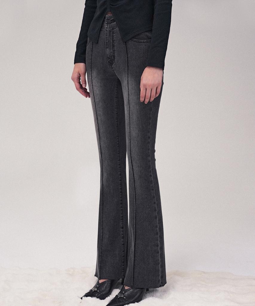 AVANDRESS Contour Fit Bootcut Byxor Svart