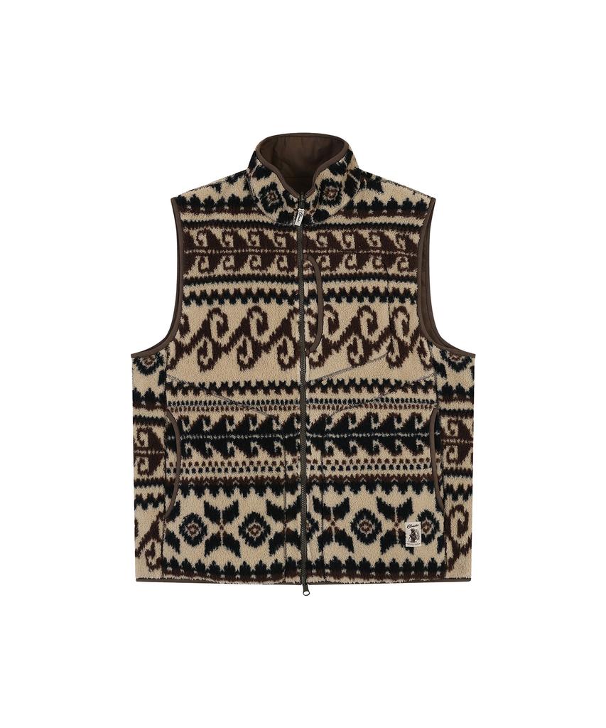 Cobmaster Reversible Sherpa Vest [Beige]