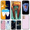 Schwarze TPU-Hülle für Motorola Moto G52 G42 G60 4G G60S G71 G9 Play Plus Power One 5G Ace Zahnarzt Zahnmuster