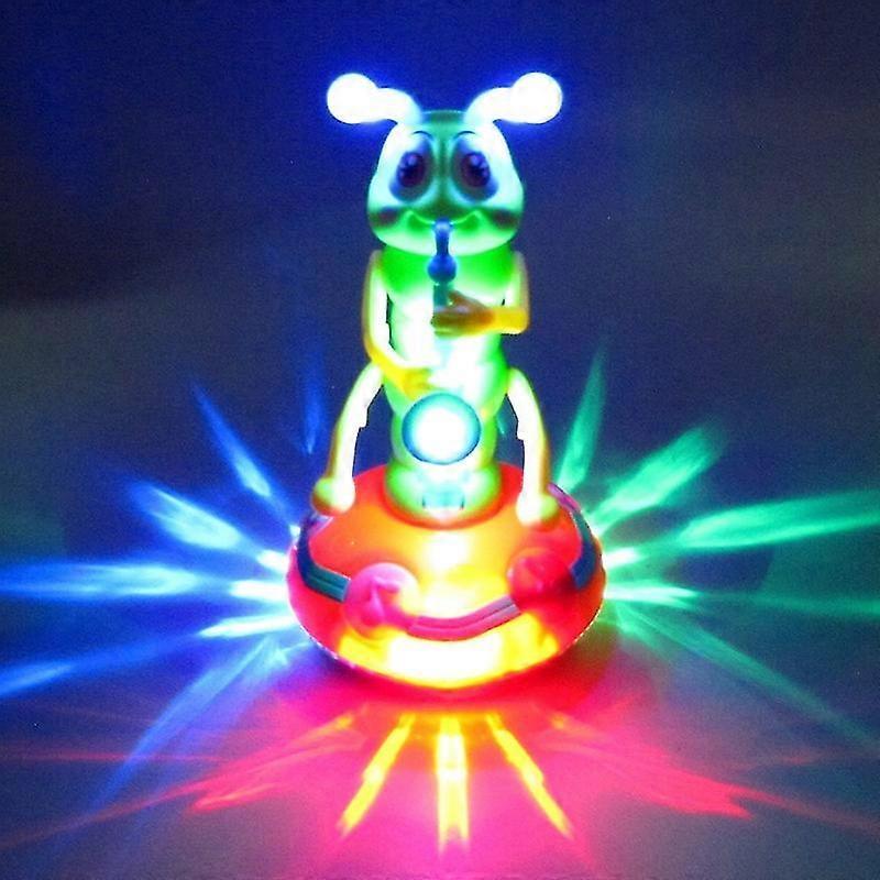Elektrischer tanzender Wackelwurm für Kinder Licht und Musik Universal Sax Raupe Spielzeug