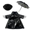 Yousheng 1 Set Porch Goose Outfit Lawn Goose Raincoat Hat And Umbrella Waterproof Goose Costume Rain Jacket for 23 Inch Goose Statue Summer Outdoor