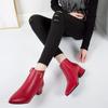 Women's New Fashion Pointed Designer Sneakers for Women Winter Simple Solid Color Outdoor Shopping Office Women Boots