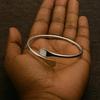 Handgemaakte Open Zilveren Armband, Minimalistische 925 Sterling Zilveren Manchet Armband, Unisex Sieraden