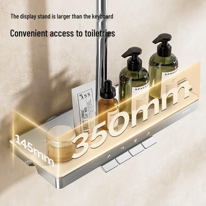 JOMOO Smart Piano Key Thermostatic Brass Rain & Handheld Shower Set
