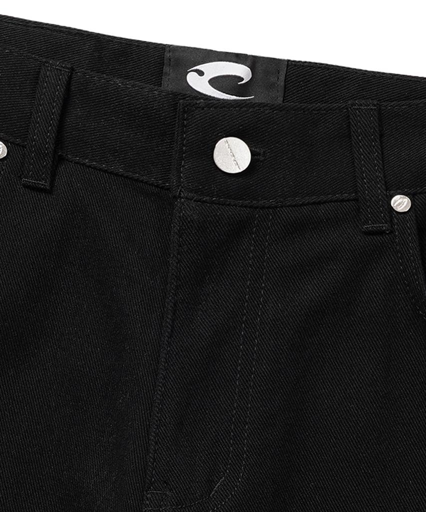 LERENNE Curved Cargo Pants - Black