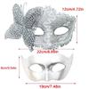 Couple Masquerade Mask for Men Women Halloween Wedding Half Face Masquerade Costume Mask Masquerade Costume Accessory