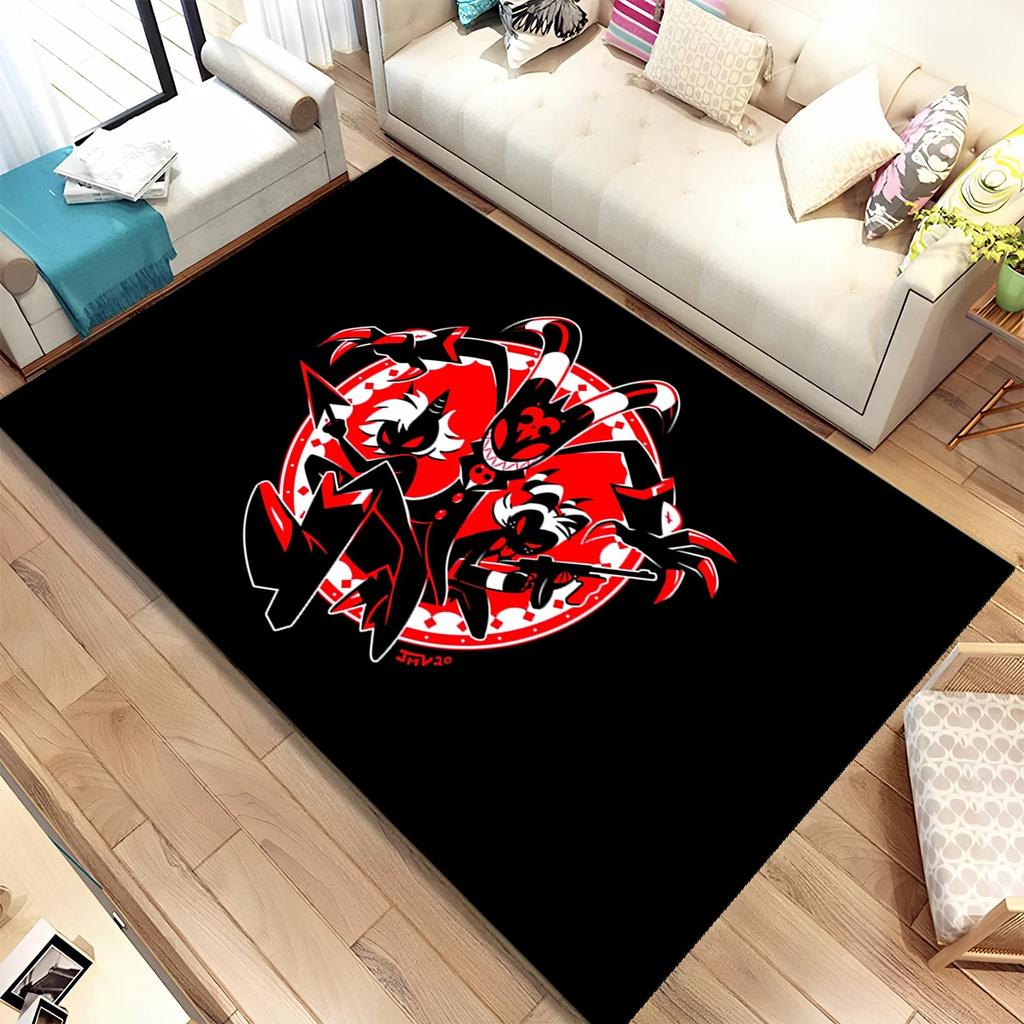 Helluva Boss Blitzo Adult Animation Cartoon Area Rug,Carpet for Home Living Room Bedroom Sofa Doormat Decor,Non-slip Floor Mat