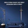Set of 2 Acrylic Swords and Axes Storage Stand Wall Mount Vertical Display Rack for Home Decoration Swords Holder