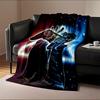 Gaming Controller with Neon Lights Design Flannel blanket for bedroom, living room, sofa, and nap sofas.