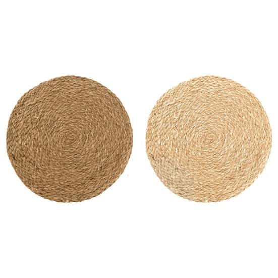 Handmade Woven Dinner Mat Long-lasting Insulated Straw Table Mat Household Supplies