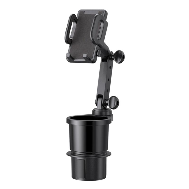 2 In 1 Car Cup Holder Cellphone Mount Cradle Stand Multifunctional Phone Mount Universal Beverage Holder 360°