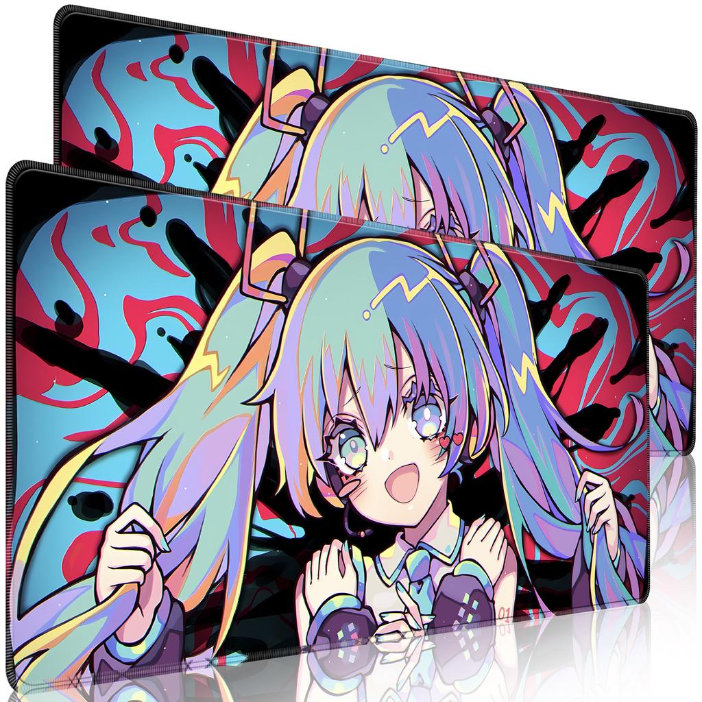 PC Mouse Pad H-hatsune Miku Multi Size Gamer Mausepad Keyboard Pad Desk Mats Extended Office Gaming Accessories Mousepad