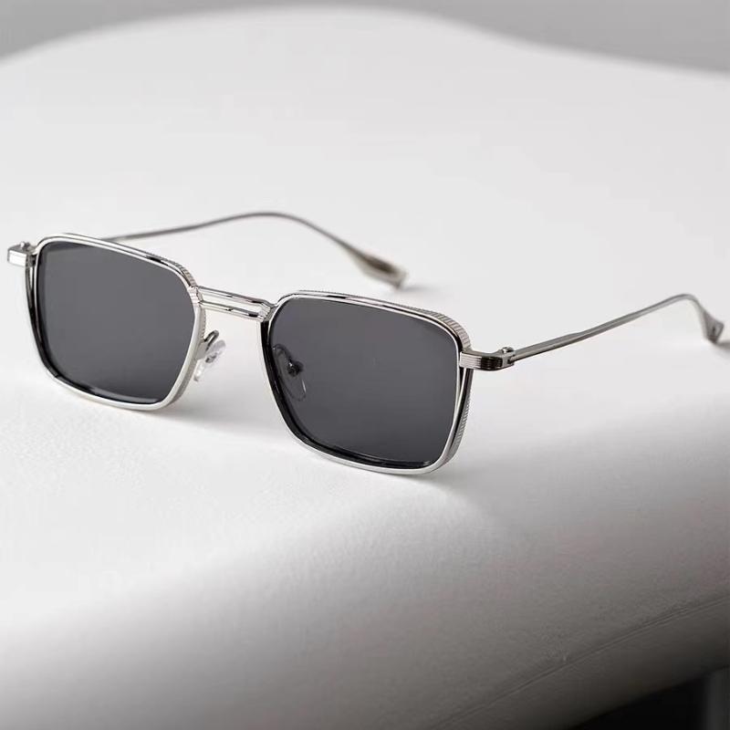 New Steampunk Sunglasses Fashion Men Women Brand Designer Vintage Square Metal Frame Sun Glasses Uv400 Eyewear