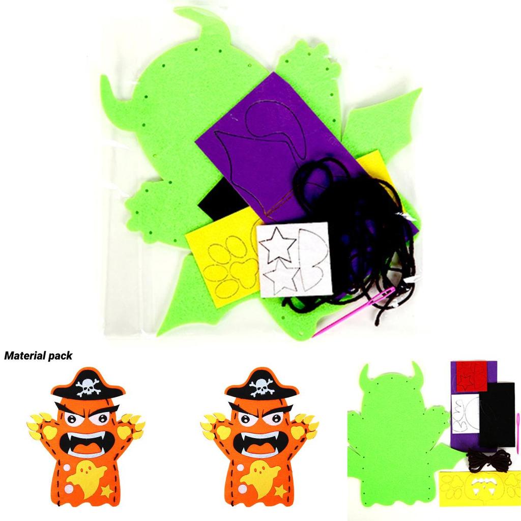 Halloween Puppengeschenk für Kinder Handgemachtes DIY Materialpaket für Kindergarten Verkleidungsrequisiten