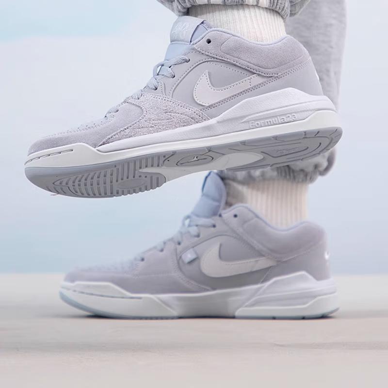 Air Jordan Stadium 90 GS Wolf Grey Kids Sneakers Photon-Dust White Neutral-Grey HF6014-002
