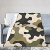 Super Warm Blanket Kids Camping Green And Brown Camo  Bedding Throws  Flannel Bedspread For Home Decor Graphic Sofa Bed Cover